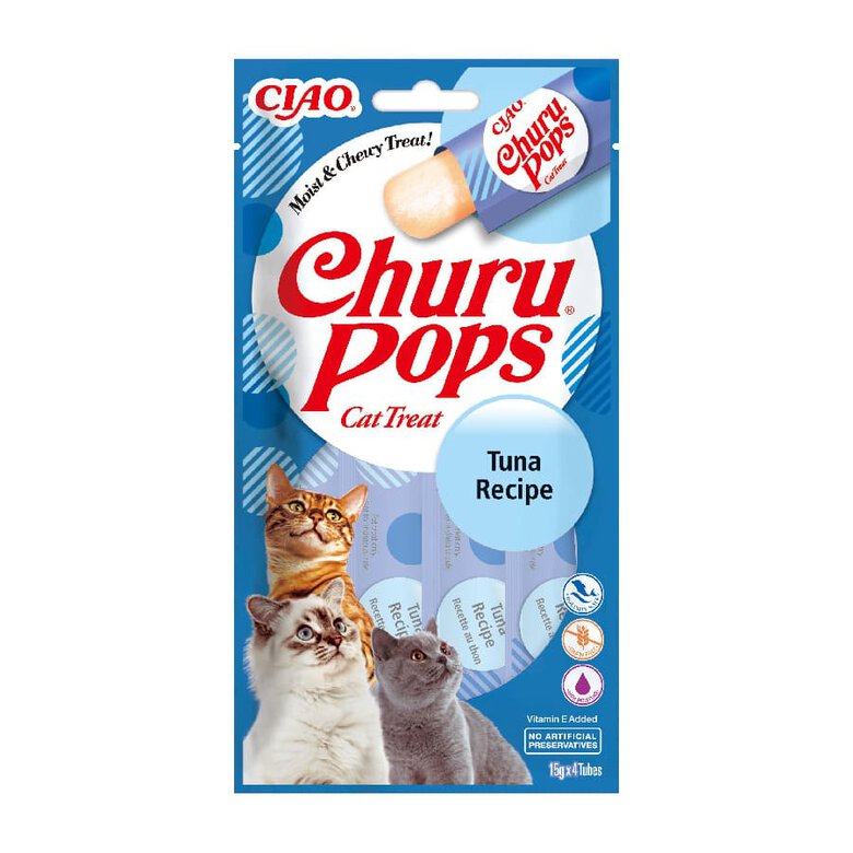 Churu Sticks Pops Receita de Atum para gatos - Multipack 12, , large image number null